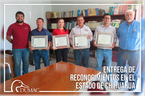 Entrega de reconocimientos a colaboradores del proyecto de conservación de las Lagunas de Mexicanos y Bustillos.