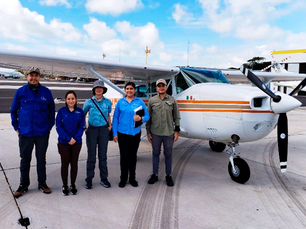 Verificación aérea en sitios Ramsar de la Península de Yucatán